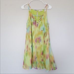 Tie Dye spaghetti Strap Shift Dress NEW